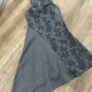 Banana Republic Charcoal Asymmetrical Dress